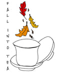 “Fall into tea” sticker